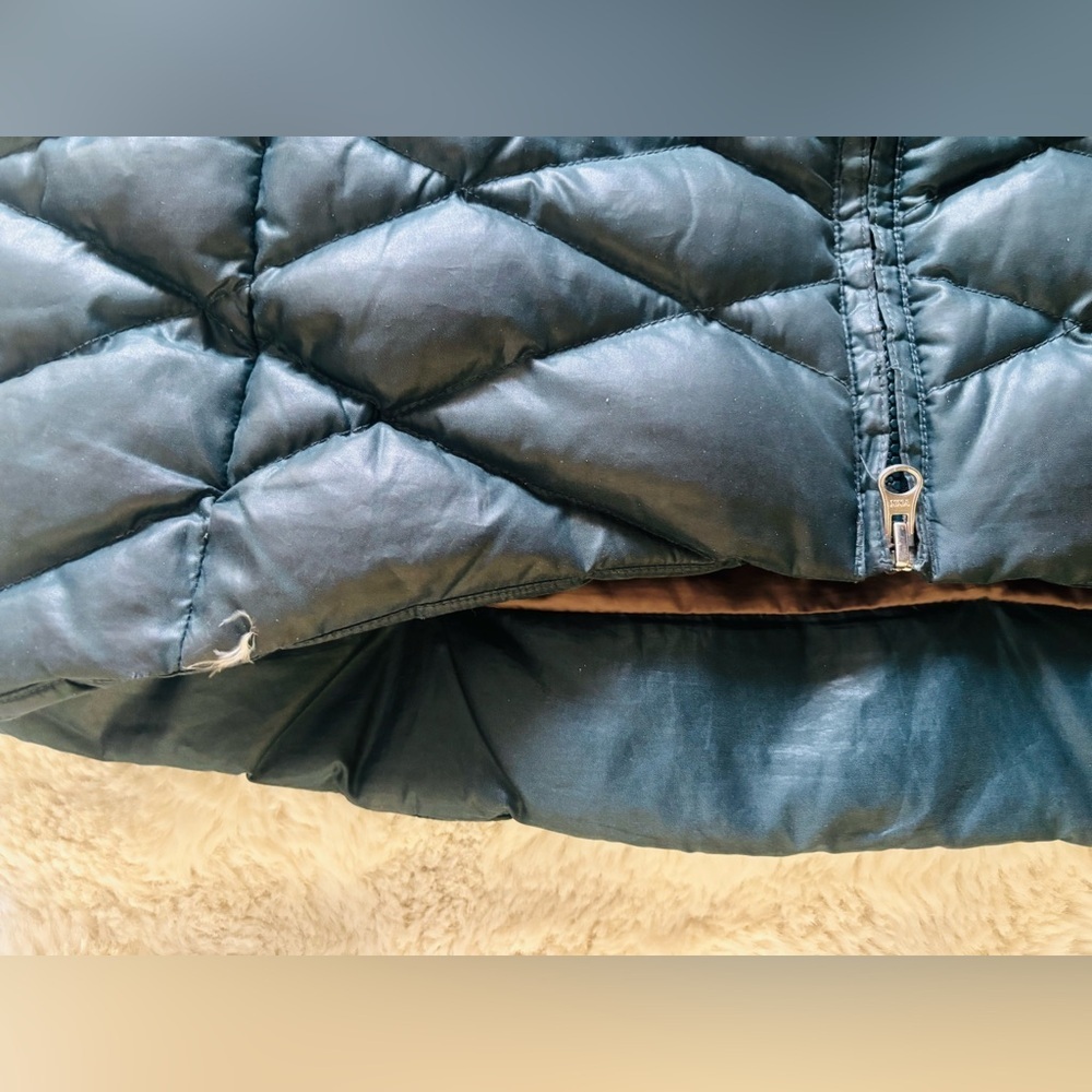 Eddie Bauer Stine Down Parka Deep Teal 550 Fill Premium Goose Down Size: Large - Picture 6 of 10